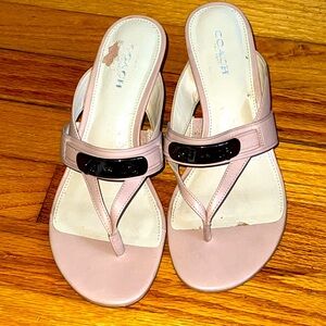 Coach Olina Thong High Heel Sandals
